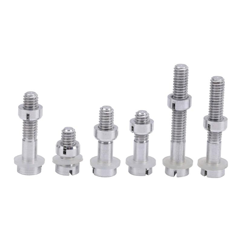 

Pack of 6 Turntable Headshell Cartridges Mounting Set Screws and Hardware Player Assembly Parts Metal Nut Washers 1