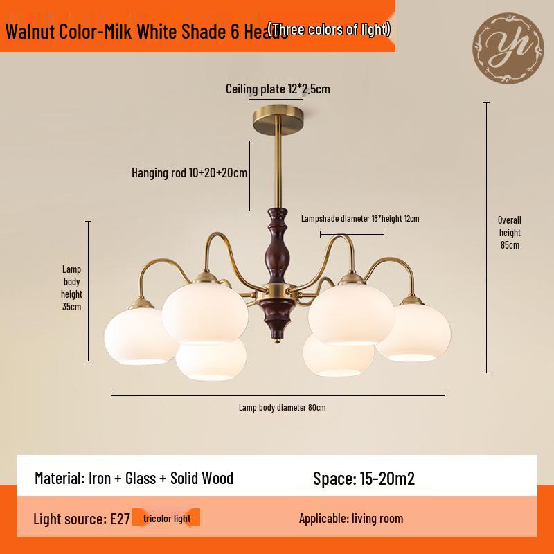 Wabi-Sabi Vintage Persimmon Pendant Light - Retro Solid Wood Eye-Protecting Fixture for Living Room, Study, Bedroom