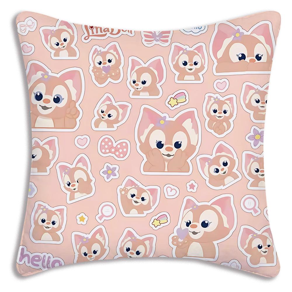 Hot Anime Bears - Duffys Pillow Covers Cartoon Sofa Decorative Home Double-Sided Printing Short Plush Cute Cushion Cover