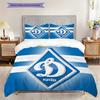 Dynamo Kyiv Pattern Bedding Quilt Set Quilt Cover Pillowcase Home Decoration Birthday Gift (1 * Duvet Cover + 2 * Pillowcase, Without Core)