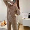 2 Piece New Girls Soft Skin Friendly Pajama Set Ladies Casual Sleep Homewear Set Women's Large Size Homewear
