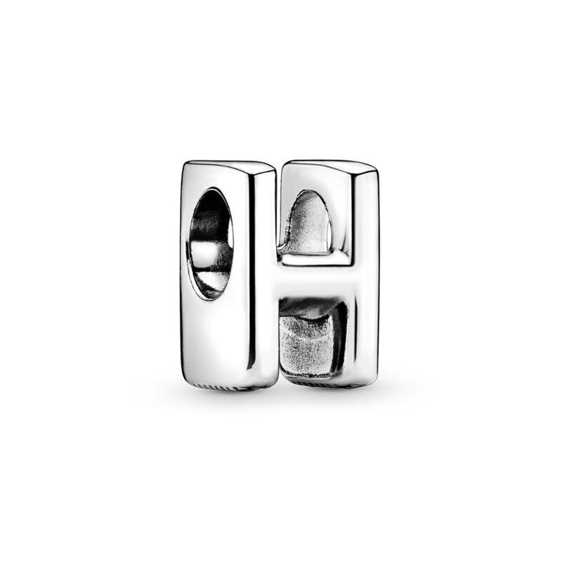 Classic Letter Alphabet A-Z Silver 925 Charm Beads Fit Charms Bracelet  Beads for Women Jewelry Making Gifts