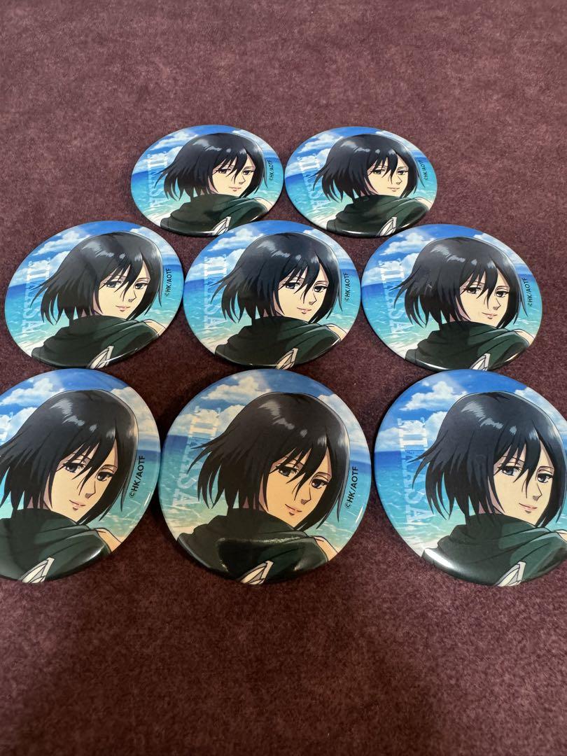 

[USED] Attack on Titan Karaoke Iron Man Mikasa Can Badge