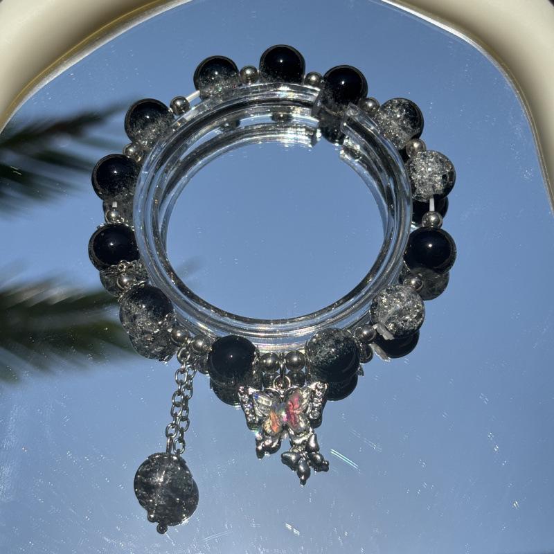 Lily of the Valley Butterfly Bracelet - Multi-Style Beaded Star & Moon Design