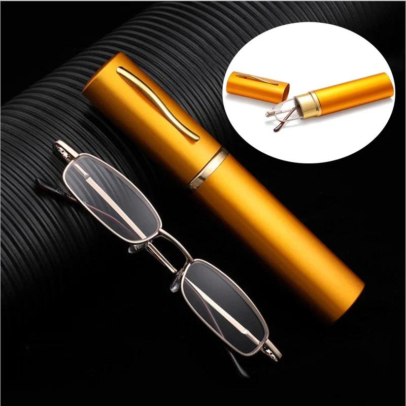 Mini Portable Anti Blue Light Reading Glasses Ultra Light And High-Definition Eyewear Elderly People'S Presbyopia Eyeglasses