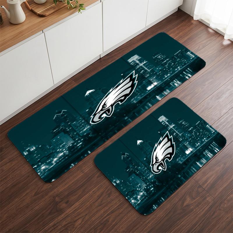 Philadelphia Eagles (78) Flanelinis virtuvės kilimėlis Minkštas neslystantis virtuvės takas Kilimas virtuvei namų virtuvės dekoravimui