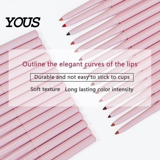 Daily Makeup Lip Liner Retractable for Women, Long Lasting Waterproof Pencil, Pencil Essential Tools Precise Shaping & Filling Precision