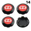 1 Juego/4 Piezas Diámetro Exterior 76MM / Diámetro Interior 72MM Tapa Para Llantas Tapacubos Centrales con Logo OZ Tapa de Rueda de Coche Deportivo Tapacubos
