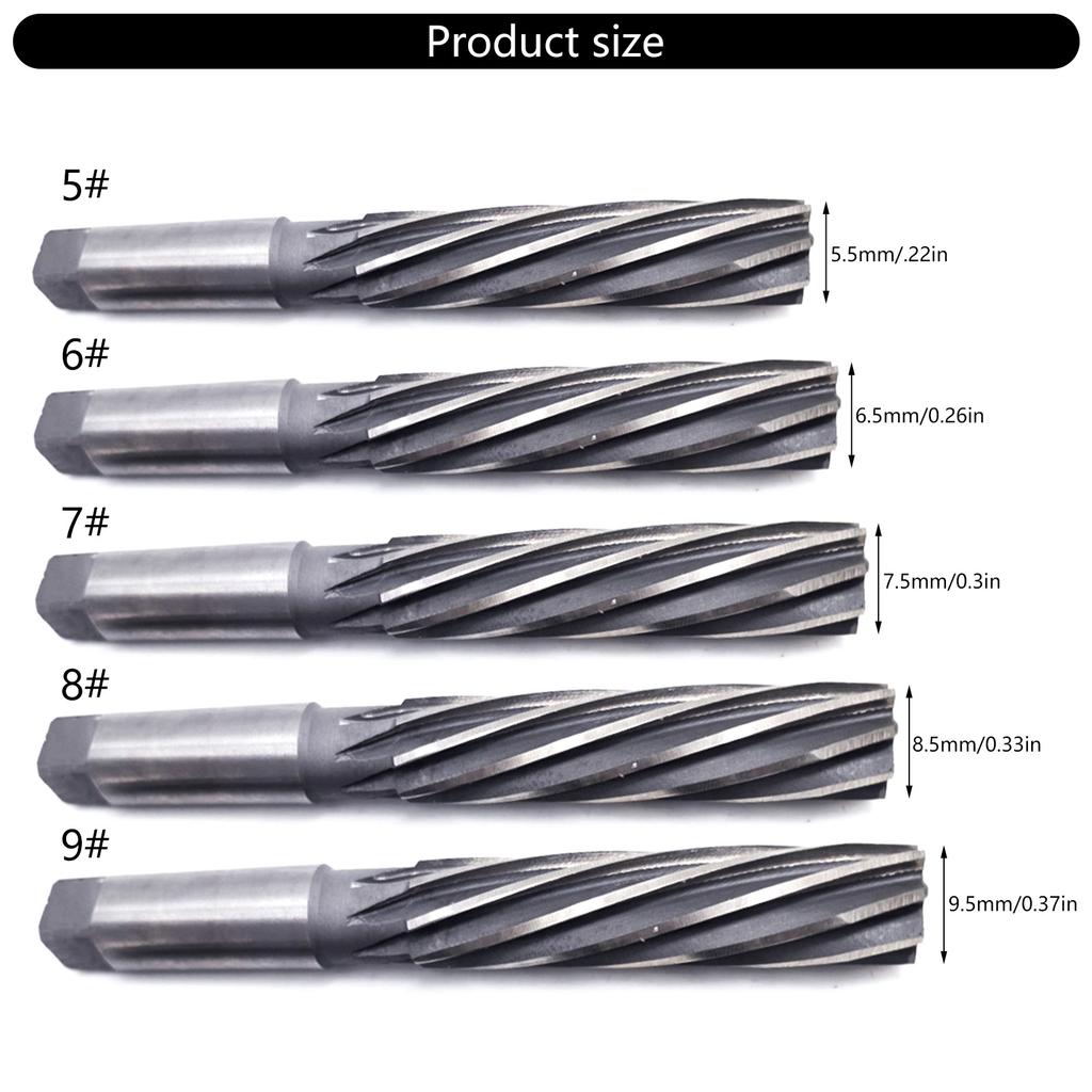 Reamer Spiral Blade HSS Chuck Cutter Straight Handle Hand Reamer Joint Reamer Tapered Reamer Tapered Reamer Tie Rod