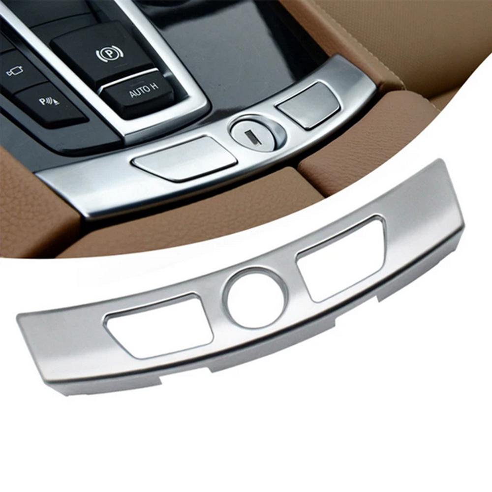 Armrest Lock Trim - For BMW - Silver Chrome Center Console PN: 51169210430
