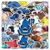 50-Pack Deep Sea Fish Cartoon Stickers: Waterproof Marine Life for Journals, Phone Cases, and Creative Decoration