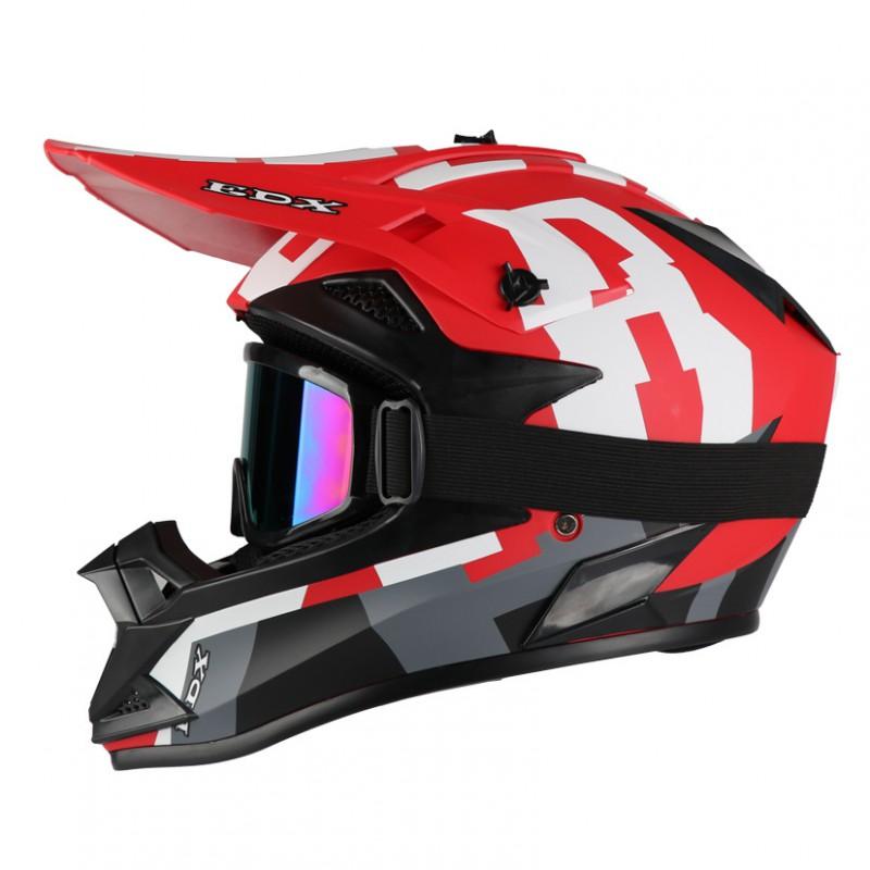 Full Face Off-Road Motorcycle Helmet ABS Material DOT Certified Adult Trail Dirt Bike Riding