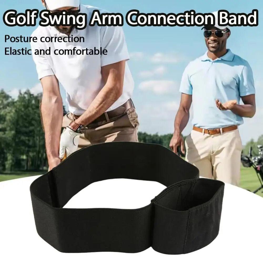 Elastic Golf Swing Training Arm Band Foldable Golf Swing Trainer Golf Swing Training Aid  For Women