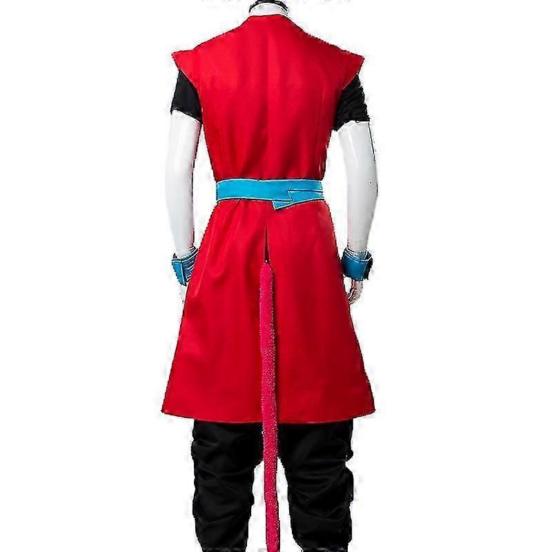 Dbs Heroes: Universe Mission Time Patrol Saiyan Son Goku: Xeno Zeno Red Goku Kakarot Outfit Cosplay Costume R