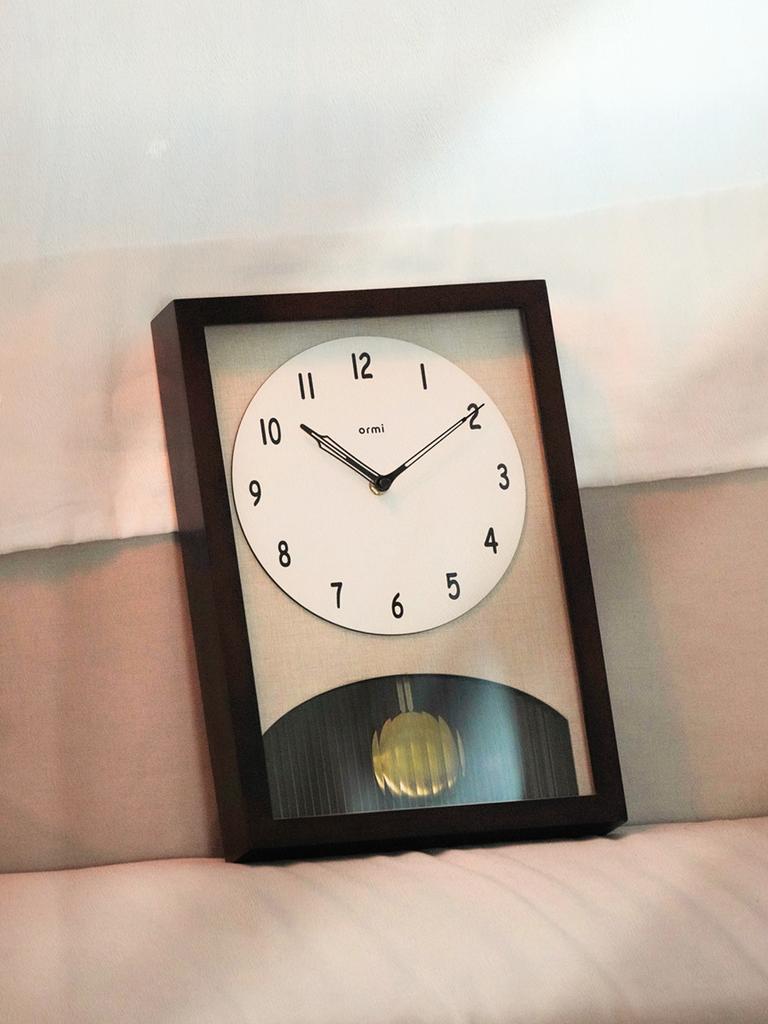 Reloj de Pared Retro Wonder Ainobia Ormi Reloj de Madera Silencioso con Péndulo