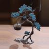 Creative Welcome Guest Pine Incense Burner Ornament Zen Tea Ceremony Home Indoor Chinese Hollow Retro Hanging Incense Burner 1Pc