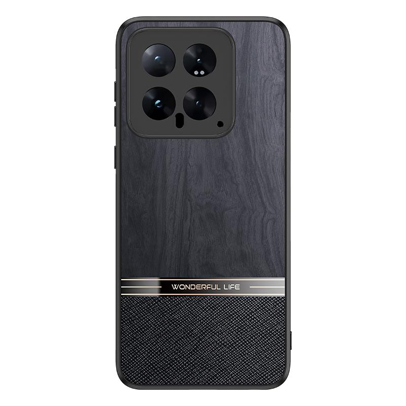 

Роскошный кожаный тонкий чехол для телефона Xiaomi 14T Pro Poco X6 F6 M4 Pro Redmi Note 14 Pro+ 13 противоударный мягкий бампер Redmi Note 14 Pro 5G чёрный