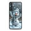 Christmas Snowman Case For Realme C67 C63 C55 C53 C35 C25 C21 GT 2 3 5 6 10 11 12 13 Pro Plus 5G Soft TPU Phone Cover Fundas Bag
