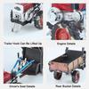 1:24 Agricultural Tractor Miniature Model Toys Metal Diecast Sound Light Doors Opened Movable Handle Simulation Toy Boys Gifts