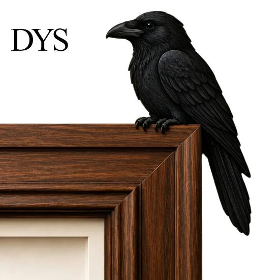 Wooden Bird Door Frame Decor Topper Decor, Adorable Shape Corner Statue, Handcrafted Wood Sign, Woodland Natural Charm Home Accessories Art