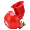 Autohupe, 150 dB, rotes Lufthorn, elektrisches Bullenhorn, Kuhklang, Metallhupe für LKW, Zug, Boot, Motorrad, Auto