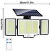 Solarleuchte Außen 190/328/348 LED Integriert Super Hell Bewegungssensor Starke Leistung IP65 Wasserdicht 3 Arbeitsmodi Gartenwandleuchte