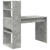 Concrete Grey Desk 113 X 54 X 120 Cm Particleboard