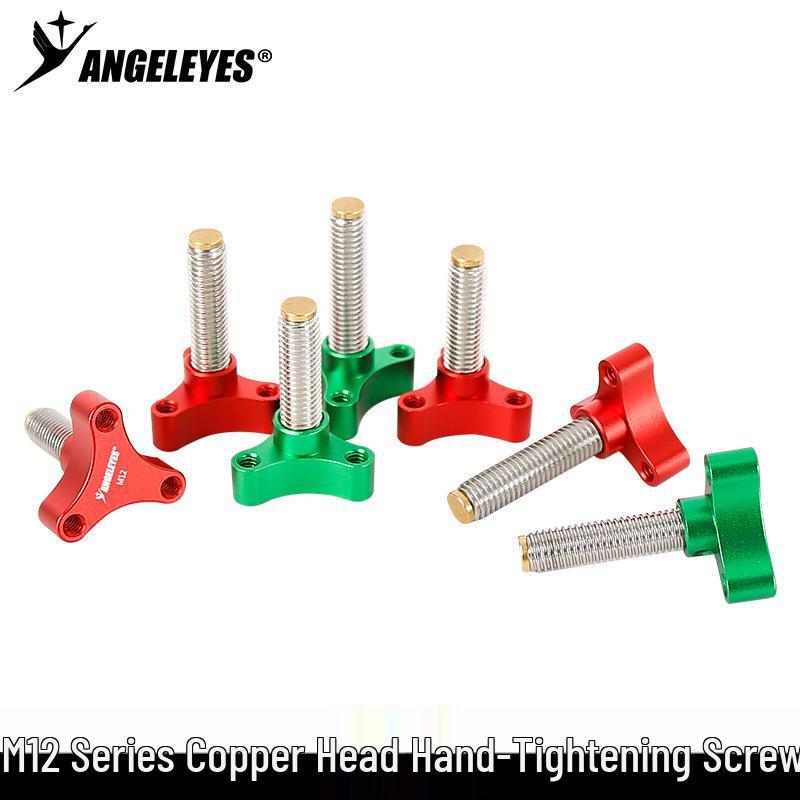 

Xingyuan M12 Hand-Tightening Screw Copper Head with 1/4 Expansion Interface for Astronomy Photography - Various Lengths M12*40 Red
