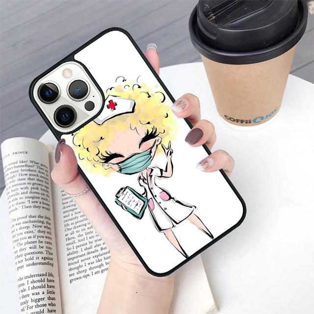 Cartoon Medicine Doctor Nurse phone Case Cover For iPhone 17 Air 16 15 14 Plus 11 12 13 Pro Max coque