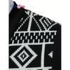 Cozy Up Men Color Block Plaid Knit Cardigan Vest with Buttons - Casual V-Neck, Sleeveless, Regular Fit for Spring/Fall