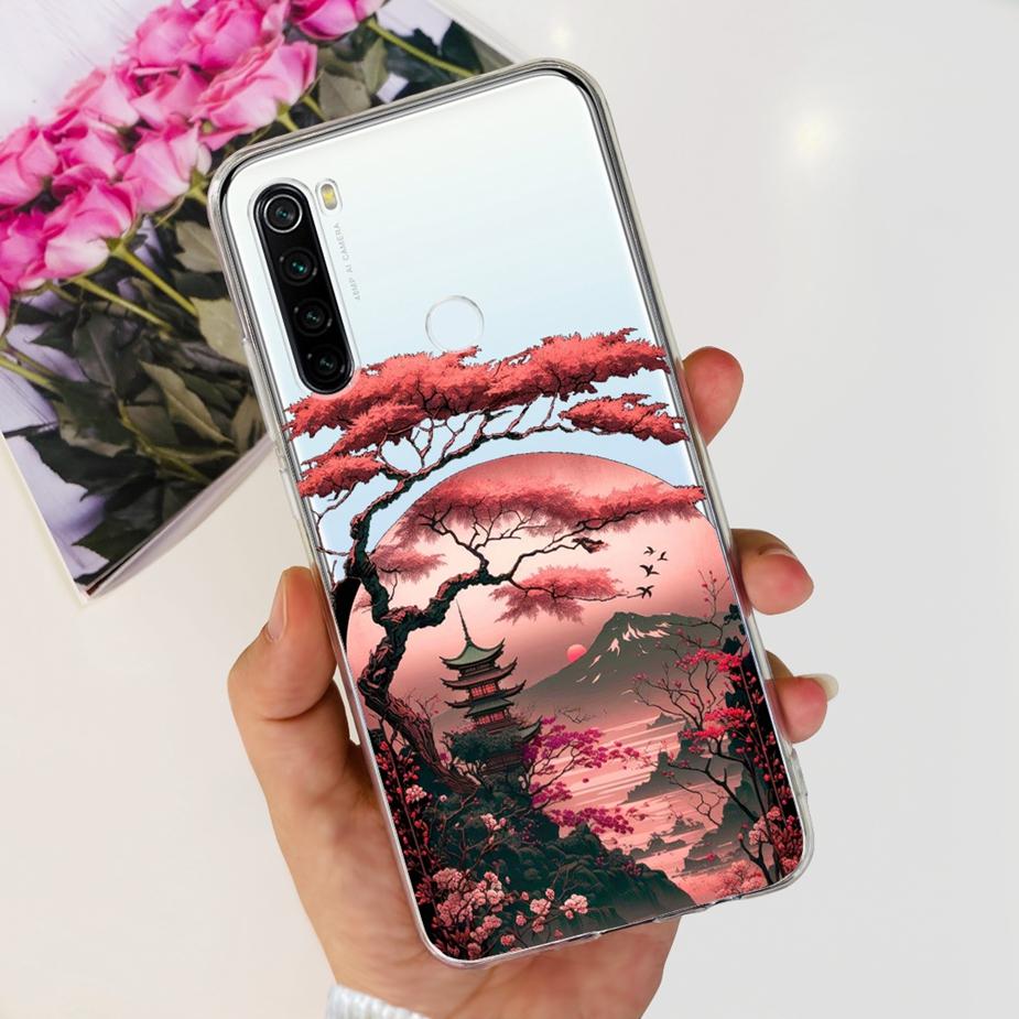 For Xiaomi Redmi Note 8 Case Note 8T Luxury Painted Cover Clear Silicone Phone Case For Redmi Note 8 Pro Note8 Note8T Soft Shell