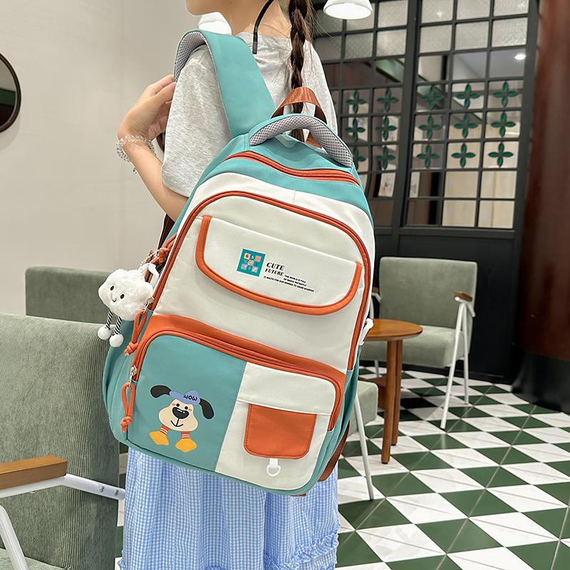 Junior School Student Schoolbag Girl Backpack Large Capacity Lightweight Backpack