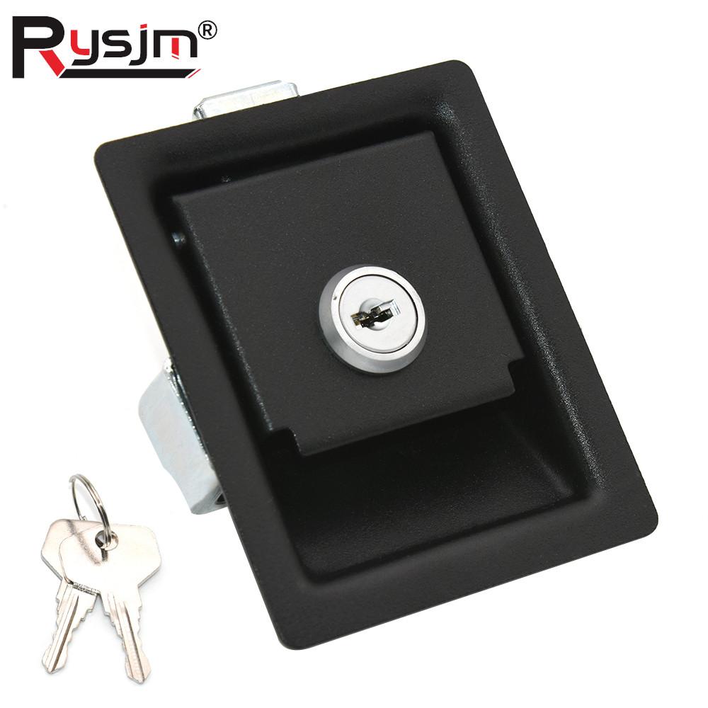 Universal RV Paddle Entry Door Lock Handle Door Latches Cabinet Distribution Box Rv Flat Lock For Storage Rooms RV Accessories