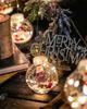 LED Santa Claus Wishing Ball Curtain Lights for Romantic Holiday Decorations and Store Window Displays