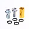 2 Way Brake Coupling Fitting Premium Aluminum Alloy Hydraulic Oil Hose Extender Adapter for Industrial Hydraulic Equipment