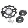 Bike Rear Derailleur Pulley 11T Ceramic Bearings CNC Aluminum Alloy Bike Guide Wheel for 8 9 10 11 Speed Derailleur