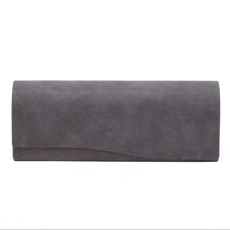 

PU Leather Glasses Bag Protective Sunglasses Cover Case Box Reading Eyeglasses Pouch Eyewear Protector Case Accessories 1Pc сірий