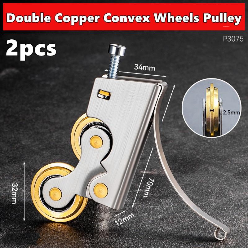 2 Stück Schiebetür Rollen Schrank Schiebetür Bodenrollen Lager Küche Badezimmer Türschienen Glattgleitende Rollen