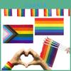 Flaga Parady Festiwalu Dumy Gejowskiej Lgbt Tęczowa z Mosiężnymi Oczkami