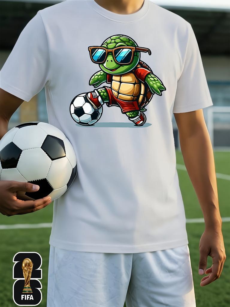 Men's Home Clothing Top [FIFA  Authorization] . 2026  Men's and Women's T-shirt,  Pattern Print, Trendy and Fashionable, Suitable for Beach Parties,