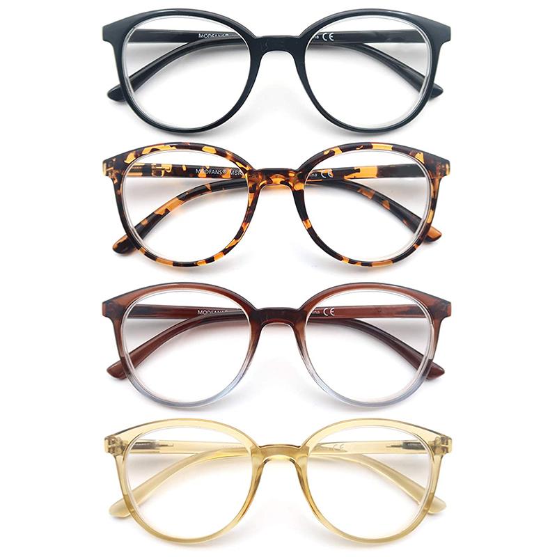 Women Round Retro Reading Glasses Oversized Vintage Reaaders Frame Spring Hinge Presbyopic Diopter
