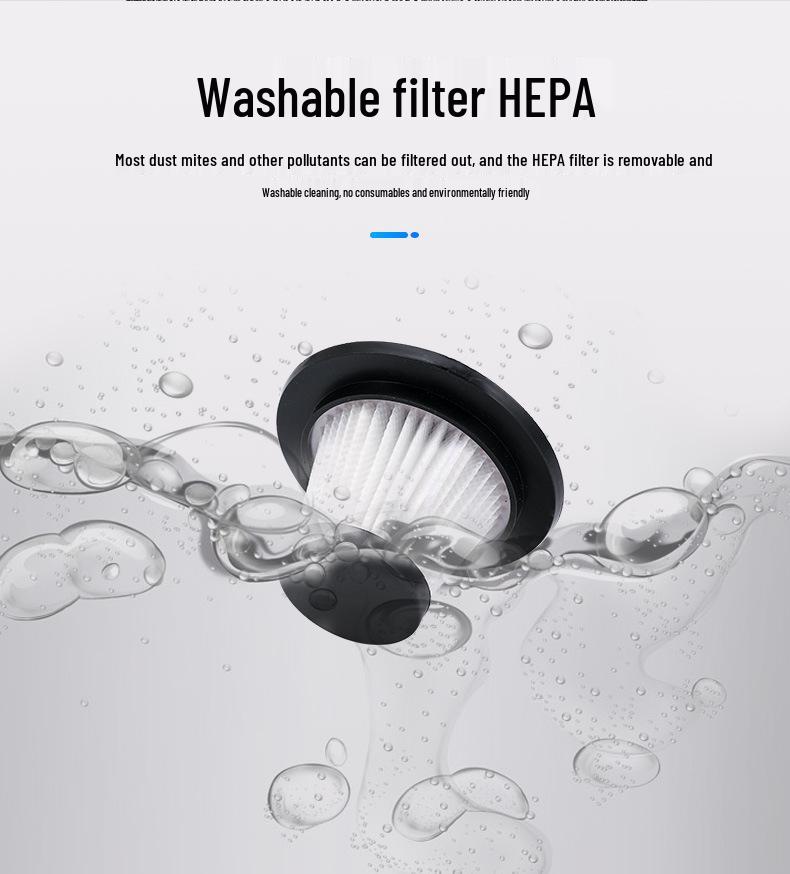 Portable Handheld Car Vacuum Cleaner - Wireless, High Power, Strong Suction