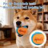 Interactive Dog Chew Toy Ball, TPR Squeaky Dispensing Dog Toys For Aggressive Chewers, Slow Feeder Puzzle Toy For Small Medium Large Dogs, Teeth