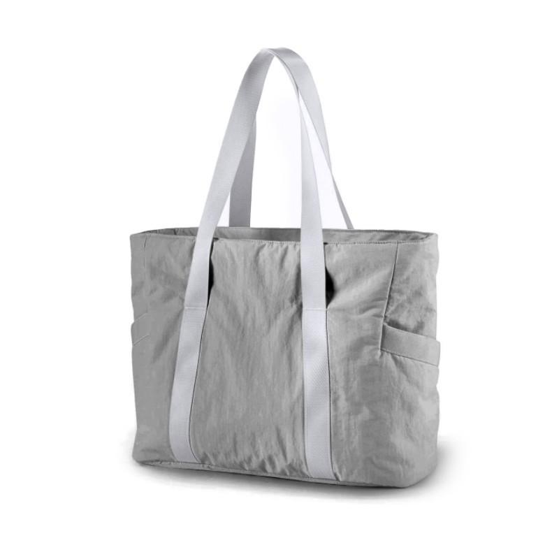 

Women s handbag large capacity shoulder bag with yoga mat buckle yoga bag travel fitness bag 39*31*15.5cm серый
