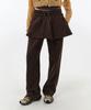 Grove Ren Flared Sweat Skirt (Brown)