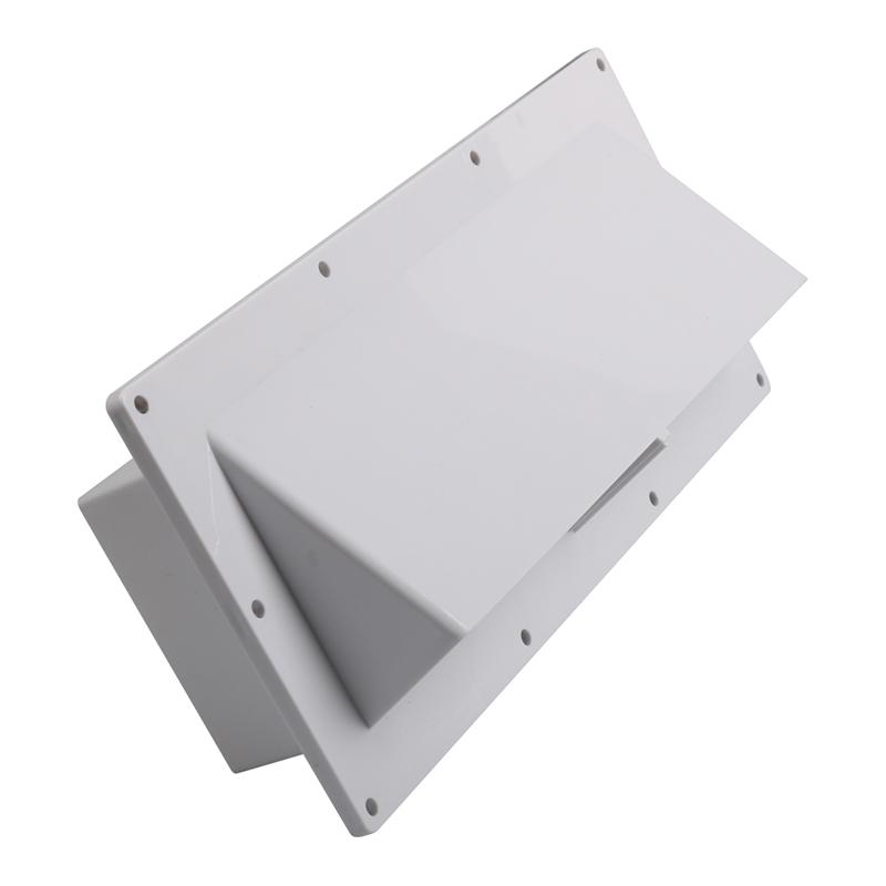 

A8664 PP RV Range Motorhome Trailer Hood Exhaust Vent Cover Enhance Airflow (Include 10Pcs Screws) White