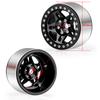 YEAHRUN 4pcs Aluminum Alloy Beadlock 2.2 inch Wheel Rims Hubs for Axial SCX10 Wraith TRX-4 1/10 RC Crawler Car Upgrade Part