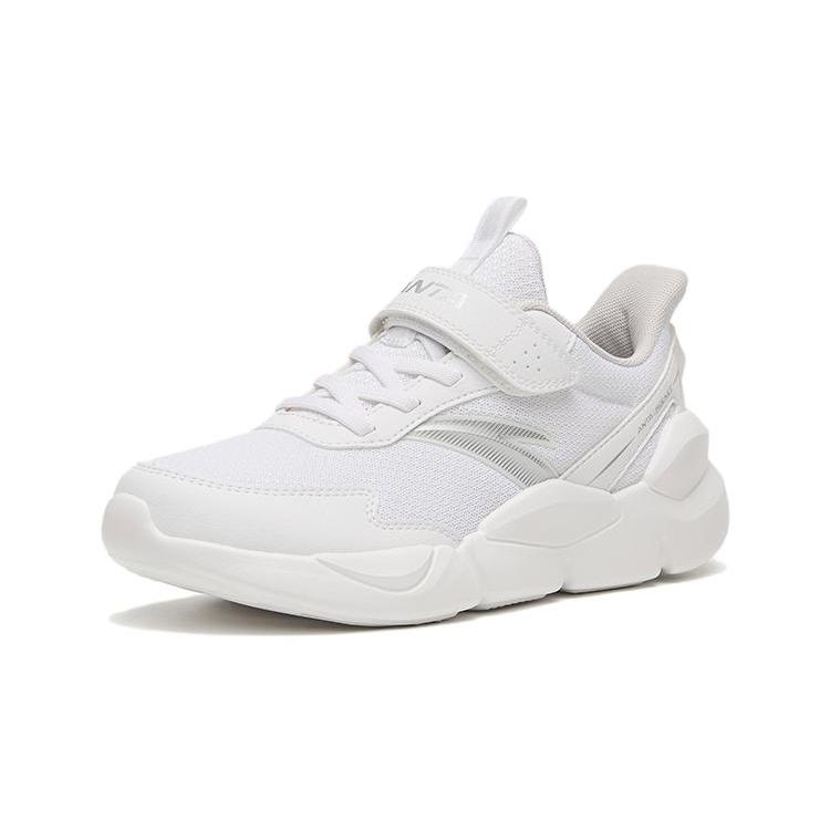 New Anta Anti Slip Wear Resistant Low Top Running Shoes Pure White A322245531K-4