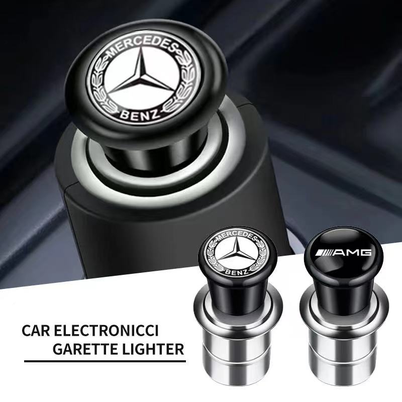 12V Metal Car Windproof Portable flameless Cigarette Lighter For Mercedes Benz AMG A B C E G CLA C63 C63S E53 GT SLK W176 W205