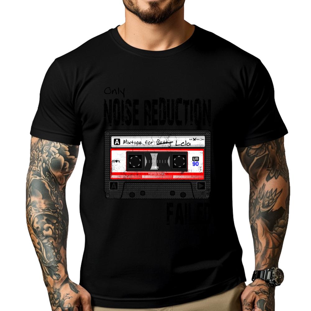 

Only Noise Reduction Failed Mix Tape Cassettes Big And Tall T Shirts Men s Clothing Deals Graphic Tops - Men s Summer Cotton ... S разноцветный